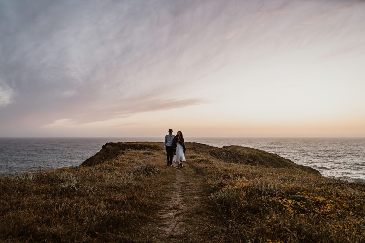 Mendocino's dramatic coastline is a perfect backdrop for an elopement. Here's exactly how to plan an elopement there, from an expert.