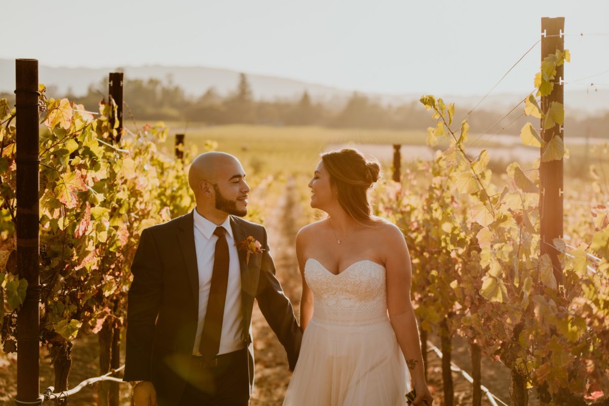 If you're currently grappling with making a Plan B or even Plan C because of covid, this backyard elopement in wine country will help give you some inspo!