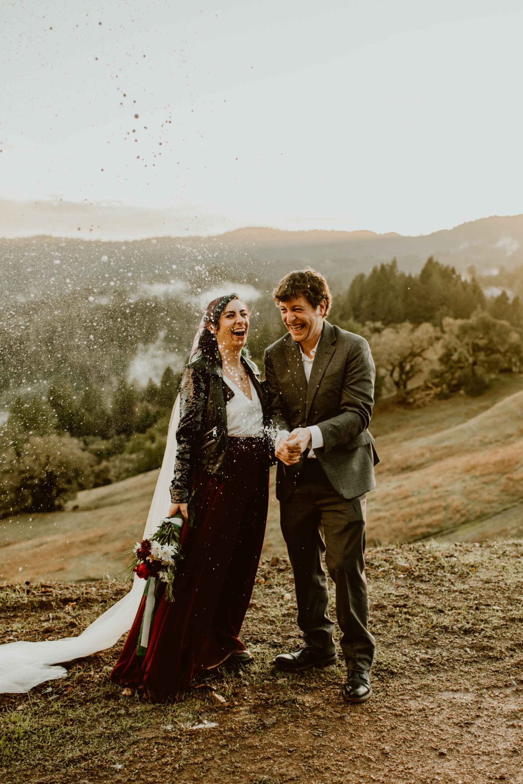 If you're worried about rain on your wedding day, check out this post documenting a rainy day mountain elopement for inspo!
