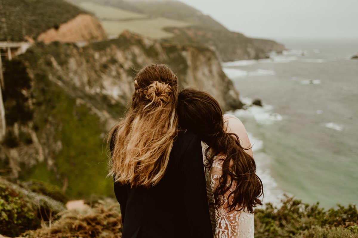 After COVID cancelled their wedding, Jillian and Shay opted into a Big Sur elopement with a stop at Bixby Bridge. You won't want to miss their epic coastal mountaintop photos!