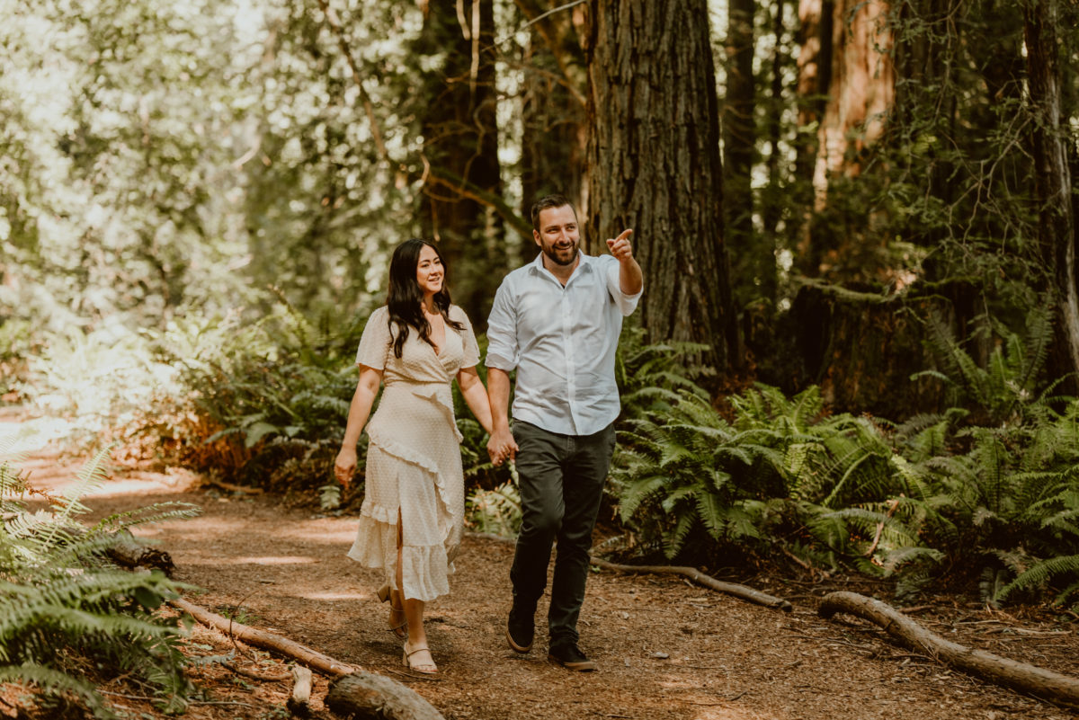 Read this post to see what the result was for this redwood engagement session.