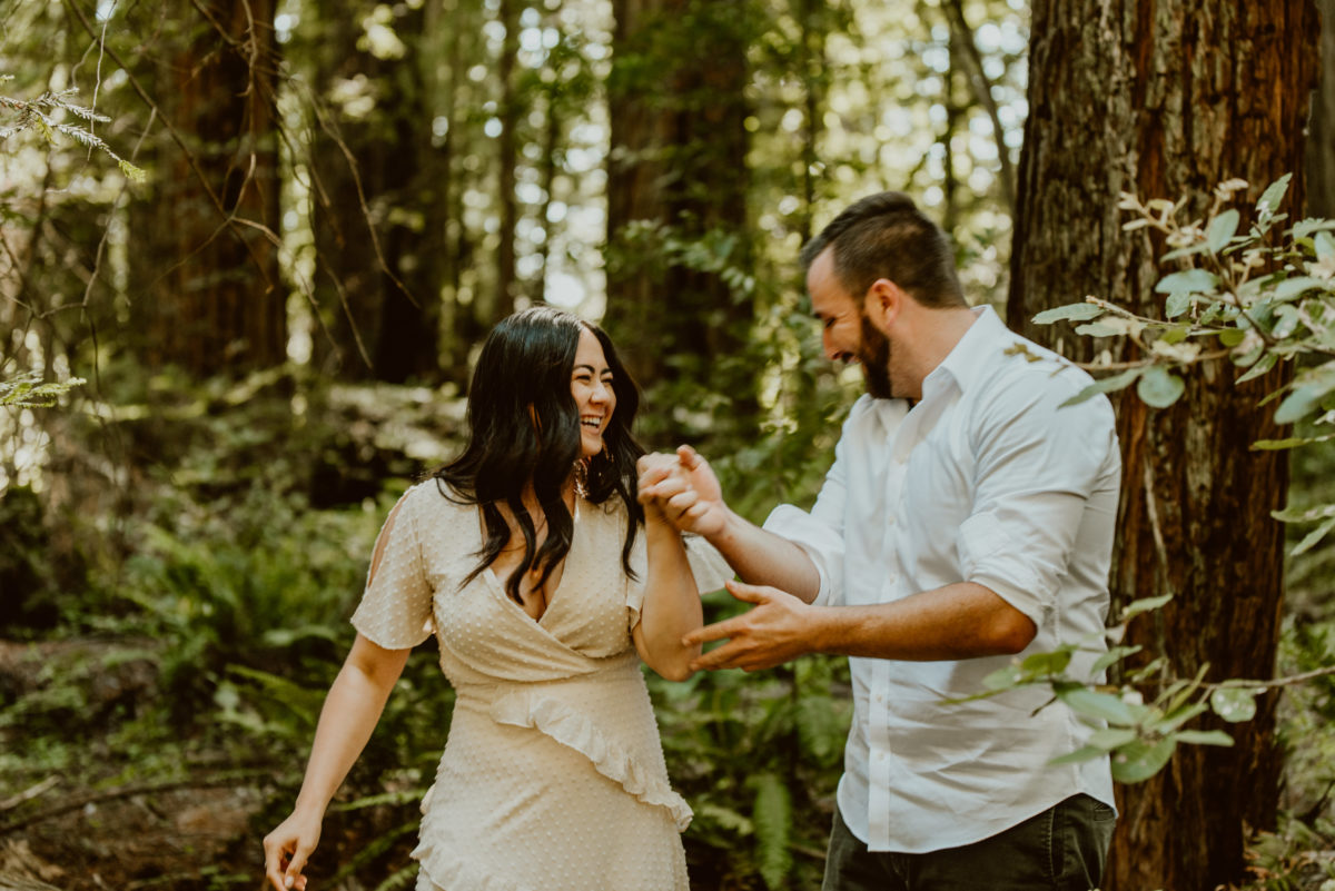 Read this post to see what the result was for this redwood engagement session.